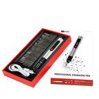 Stylo de gravure électrique multifonctionnel, outil 10W, Kit de Machine à polir, Kit de charge longue durée, accessoires, écran LCD