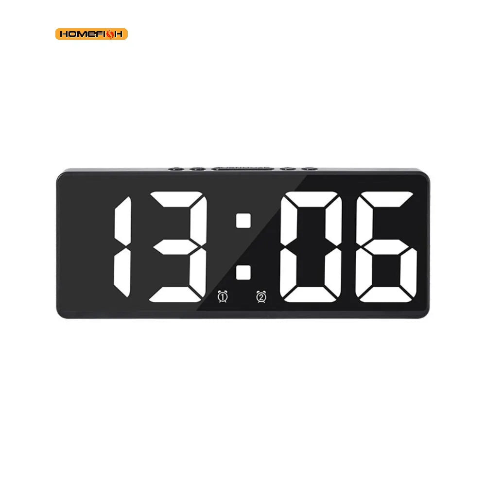 Numéro créatif horloge couleur veilleuse température calendrier réveil LED grand nombre horloge électronique rétro-éclairage décor à la maison