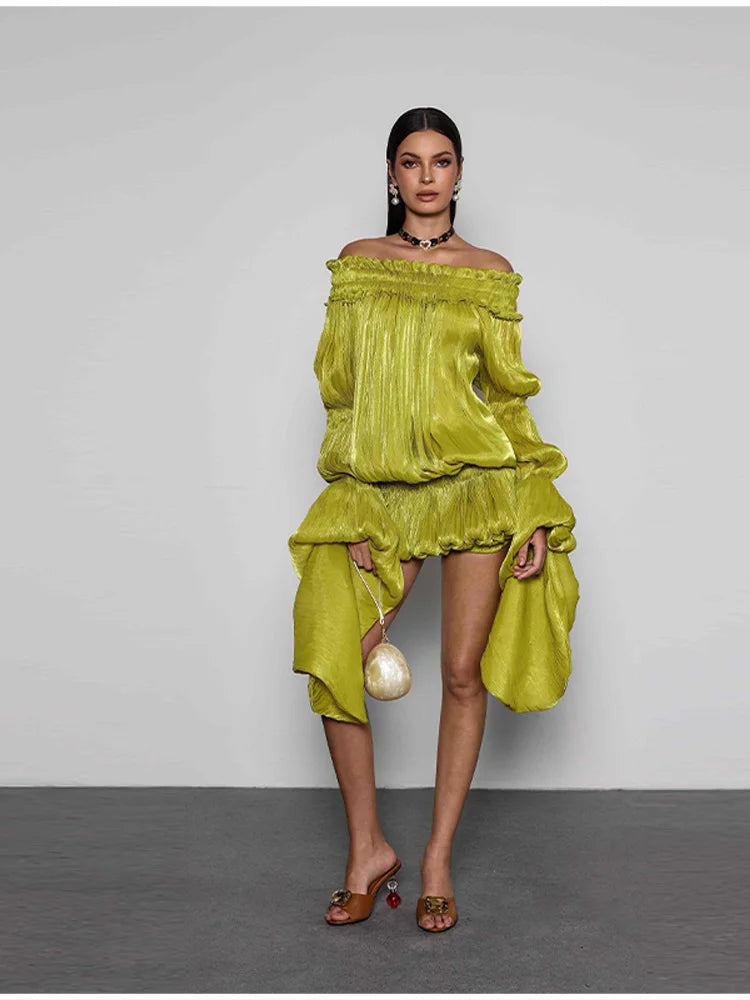 Haut plissé chic et féminin, style vintage, élégant, modeste, glamour, drapé, fluide, pour femme, décontracté, tendance, pour soirée ou streetwear