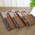 Boîte de rangement portable en bambou tissé à la main, panier de pique-nique pliant, produits pastoraux, camping