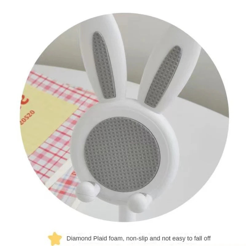 Support de téléphone portable de bureau en forme de lapin de dessin animé mignon, support de téléphone réglable pour iPhone, iPad, Samsung, smartphone, support de table