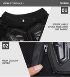 Veste de Motocross pour hommes, armure corporelle, armure de Moto, résistante à l'usure, Anti-chute, veste de course de vélo, Protection de Moto