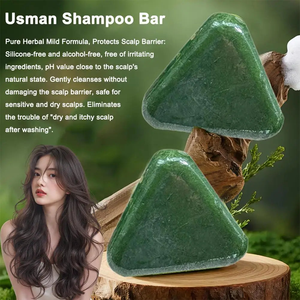 Ensemble de prévention de la perte de cheveux 1/2/3 pièces, huile essentielle pour la repousse rapide des cheveux, savon shampooing artisanal Usman, sérum capillaire, épaississement du cuir chevelu