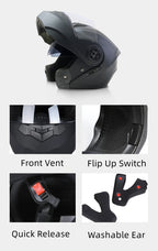 D'expériences de moto modulaires personnalisés pour hommes et femmes, casque de moto intégral, lentille de tourisme, course de motocross, mode