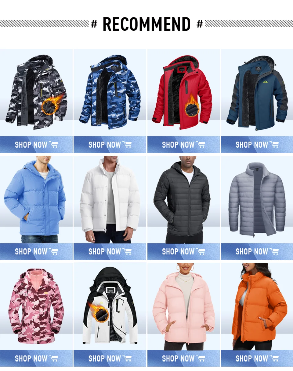 TACVASEN vestes de Ski d'hiver pour hommes manteaux polaires imperméables veste de Snowboard thermique isolée Parka imperméable avec capuche Parka homme