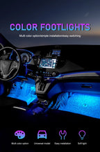 Lumière d'ambiance Led pour voiture, avec USB 5V, universelle, pour intérieur de voiture, éclairage de rétro-éclairage, néons décoratifs automobiles
