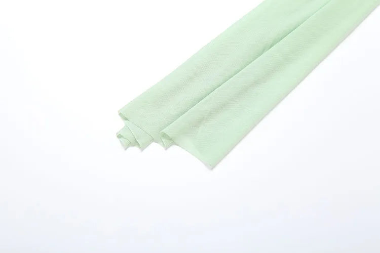 Kliou – Mini robe en maille Simple pour femmes, mode, couleur unie, sans bretelles, rubans, pompon, façonnant le corps, gants à manches longues