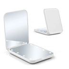 Mini miroir de maquillage LED miroirs de vanité portables avec lumière 1X 2X miroir de poche grossissant miroirs de vanité cosmétiques pliables