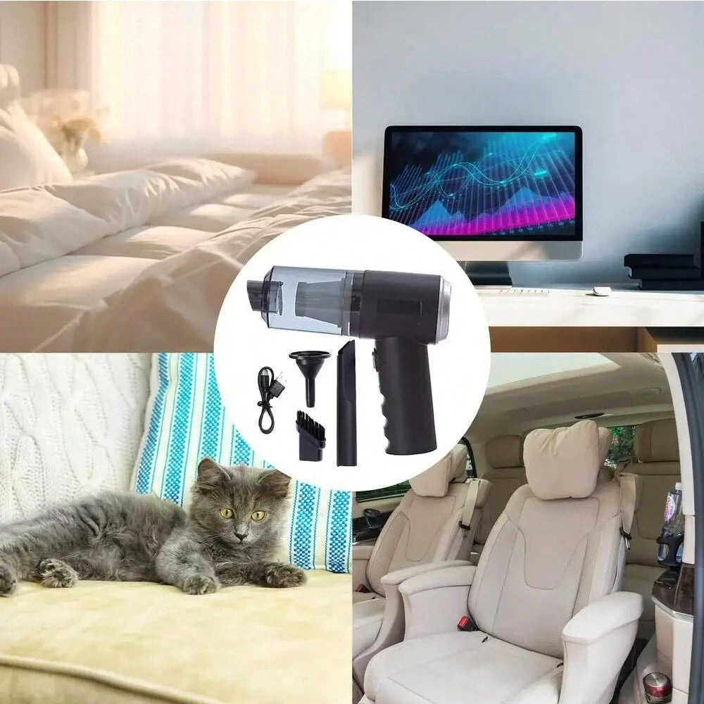 Aspirateur soufflant intégré pour voiture et ménage, chargement USB, aspirateur soufflant, petit, 3 en 1