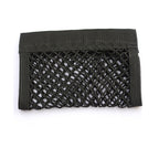 Filet de rangement pour coffre arrière de voiture, filet en maille pour siège, corde élastique, autocollant magique, sac de rangement universel, organisateur de poche pour voiture