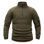 Vestes polaires tactiques pour hommes, vêtements militaires, vestes chaudes, pull à fermeture éclair, coupe-vent, sweat-shirt thermique de randonnée, manteaux épais