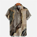 Chemise Vintage à manches courtes pour hommes, haut décontracté, mode hawaïenne, vêtements d'été, ample, respirant, simple boutonnage, 2026