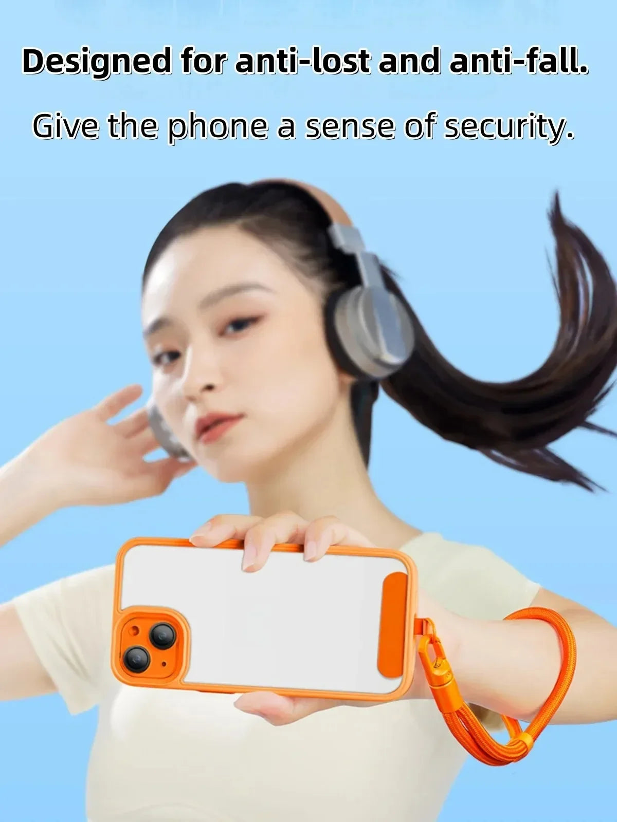 Lanière de téléphone portable universelle réglable, dragonne courte avec conception Anti-chute autobloquante, sangle de téléphone en Polyester Durable