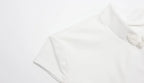 Ahagaga Fashion T-shirt d'été polyvalent pour femme, style club, avec découpe à la poitrine, manches courtes, effet taille cintrée, Y2k, sexy et décontracté