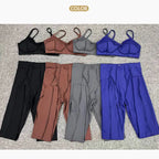Ensemble de yoga pour femme, survêtement d'entraînement, legging athlétique imbibé, legging push-up de gym, soutien-gorge de fitness, vêtements de sport, vêtements actifs, nouveau