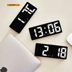 Numéro créatif horloge couleur veilleuse température calendrier réveil LED grand nombre horloge électronique rétro-éclairage décor à la maison