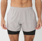 Short de course avec poches doublées pour homme, séchage rapide, léger, respirant, athlétique, sport, entraînement, boucle serviette