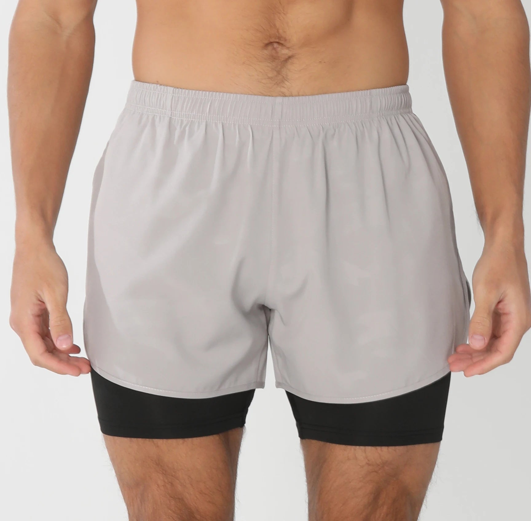 Short de course avec poches doublées pour homme, séchage rapide, léger, respirant, athlétique, sport, entraînement, boucle serviette