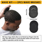 Gel ondulé 360 pour contrôle des frisottis, crème nourrissante à forte tenue pour cuir chevelu, pommade naturelle Anti-perte de cheveux en argile pour hommes noirs africains