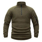 Vestes polaires tactiques pour hommes, vêtements militaires, vestes chaudes, pull à fermeture éclair, coupe-vent, sweat-shirt thermique de randonnée, manteaux épais