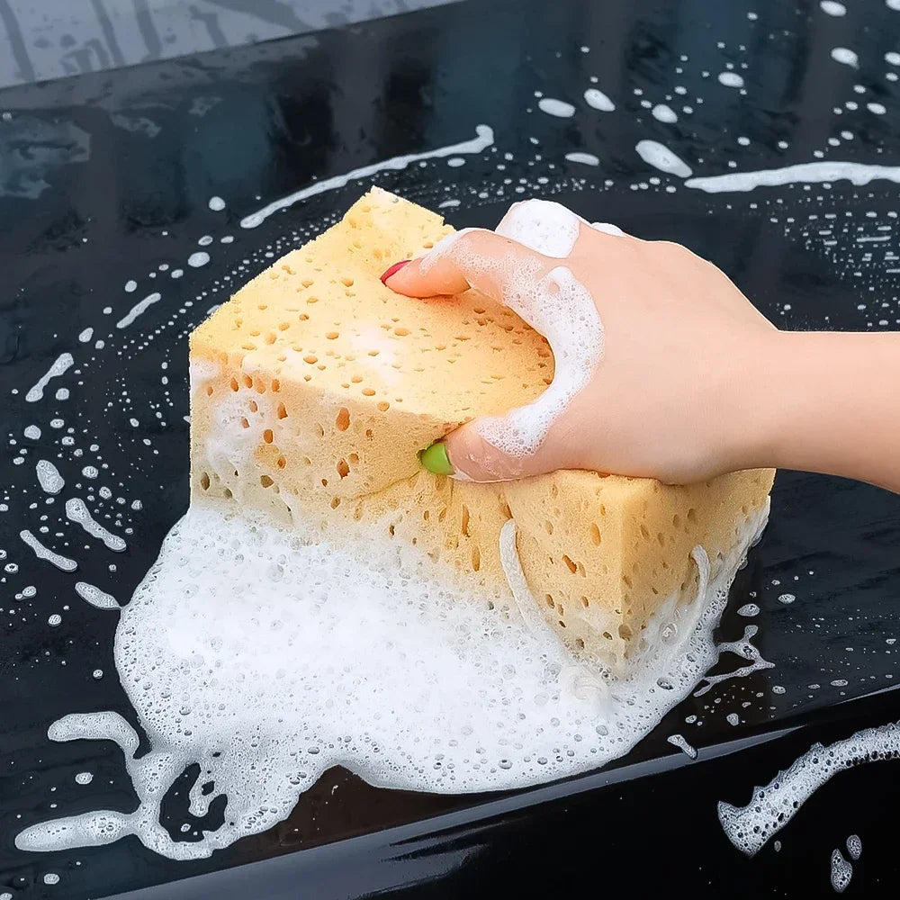 Éponge de lavage de voiture, grandes éponges en nid d'abeille, brosse pour dépoussiérage, détails, outils de nettoyage de voiture, accessoires de moto et de voiture