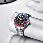 PAGANI DESIGN 40mm automatique GMT montre-bracelet en acier inoxydable étanche hommes montre haut de gamme mécanique sport montres hommes PD-1662
