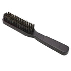 Manche en bois poils de sanglier barbe brosse outil de rasage brosse à cheveux en bois courbé hommes barbe rasage brosse coiffeur moustache brosses