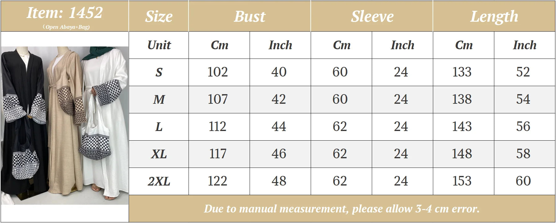 Dubaï élégant caftan Robe modeste Abayas musulman ouvert Abaya et sac femmes Islam Caftan Marocain Robe Arabe Femme Musulmane
