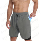 LONSDALE short de Fitness imprimé motif pour hommes Double couche 2 en 1 séchage rapide Fitness loisirs de plein air entraînement short de sport