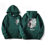 Sweats à capuche Shingeki No Kyojin, Attaque des Titans, PVD, Anime japonais, Vêtements Manga, Eren Yeager