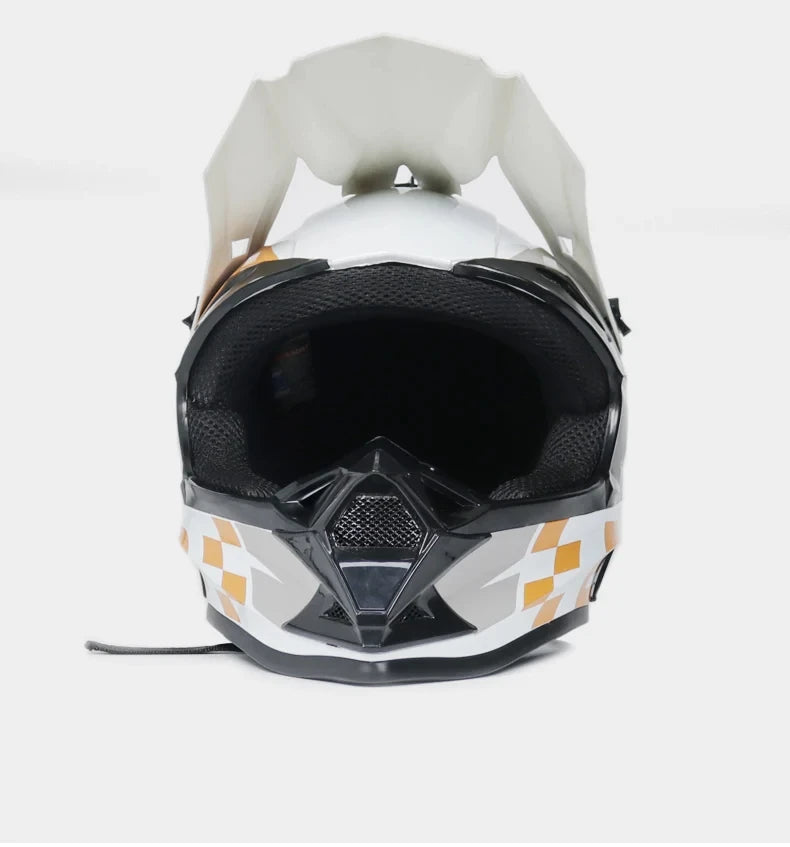 Casque de moto tout-terrain, pour motocross, ATV, dirt bike, pour course de descente, DOT