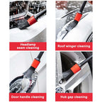 Ensemble de brosses de détail de voiture, kit de livres automatiques ultime pour l'entretien des évents, brosse de dégagement tative de sortie d'air de voiture