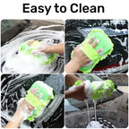 Éponge de lavage de voiture en microfibre, nettoyage de soins de voiture, brosses de détail, serviette de lavage, gants automobiles, accessoires de style