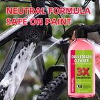 Nettoyant pour transmission de vélo 100 ml, liquide de nettoyage et d'entretien de chaîne de vélo, dégraissant en spray, nettoyant pour chaîne de vélo, dégraissant pour vélo