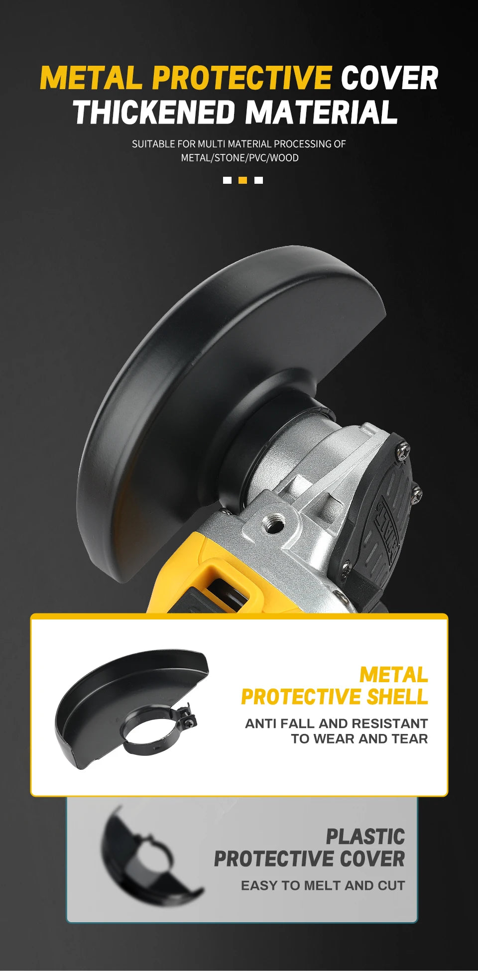 DEWALT DCG405 125mm 18V batterie au Lithium sans brosse tête plate meuleuse d'angle Machine-outil nue Machine de découpe outils électriques combo se