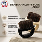 Peigne coiffant pour barbe pour hommes, brosse pour barbe et cheveux, rigidité moyenne/cadeau pour homme/pour estomper les outils de coiffure professionnels 1 pièce