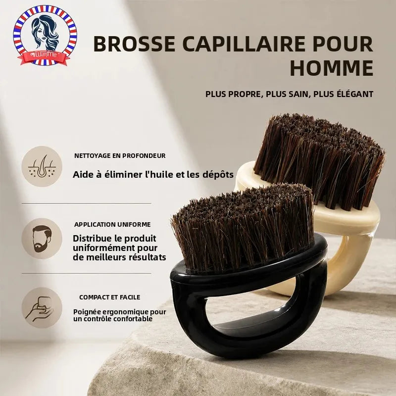 Peigne coiffant pour barbe pour hommes, brosse pour barbe et cheveux, rigidité moyenne/cadeau pour homme/pour estomper les outils de coiffure professionnels 1 pièce