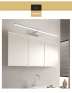 Led miroir lumières appliques salle de bain étanche blanc noir LED lampe plate moderne intérieur applique salle de bain éclairage maquillage