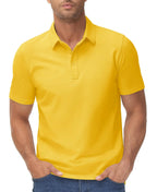 TACVASEN-Polo d'été 72% en coton pour homme, t-shirt de golf respirant, sport actif, randonnée, t-shirts de travail décontractés