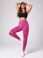 Leggings évidés pour femmes, collants minces sans couture, pantalons de fitness conviviale rés, taille haute, levage des hanches, pantalons de yoga extensibles, lavage à l'eau
