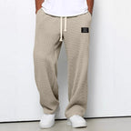 Pantalon de jogging décontracté pour homme 2026, coupe droite, taille élastique, jambe large, vêtements de sport pour homme, collection Printemps/Automne