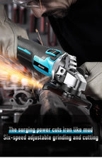 Makita – meuleuse d'angle électrique sans fil, 125mm, 20000 tr/min, Rechargeable, 4 vitesses, rectifieuse, Machine de découpe pour batterie 18V
