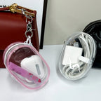 Mini sac de rangement Portable à fermeture éclair transparente, porte-clés poupée de dessin animé, jouet pour enfants, boîte mystère, organisateur pour écouteurs, chargeur, sac cadeau