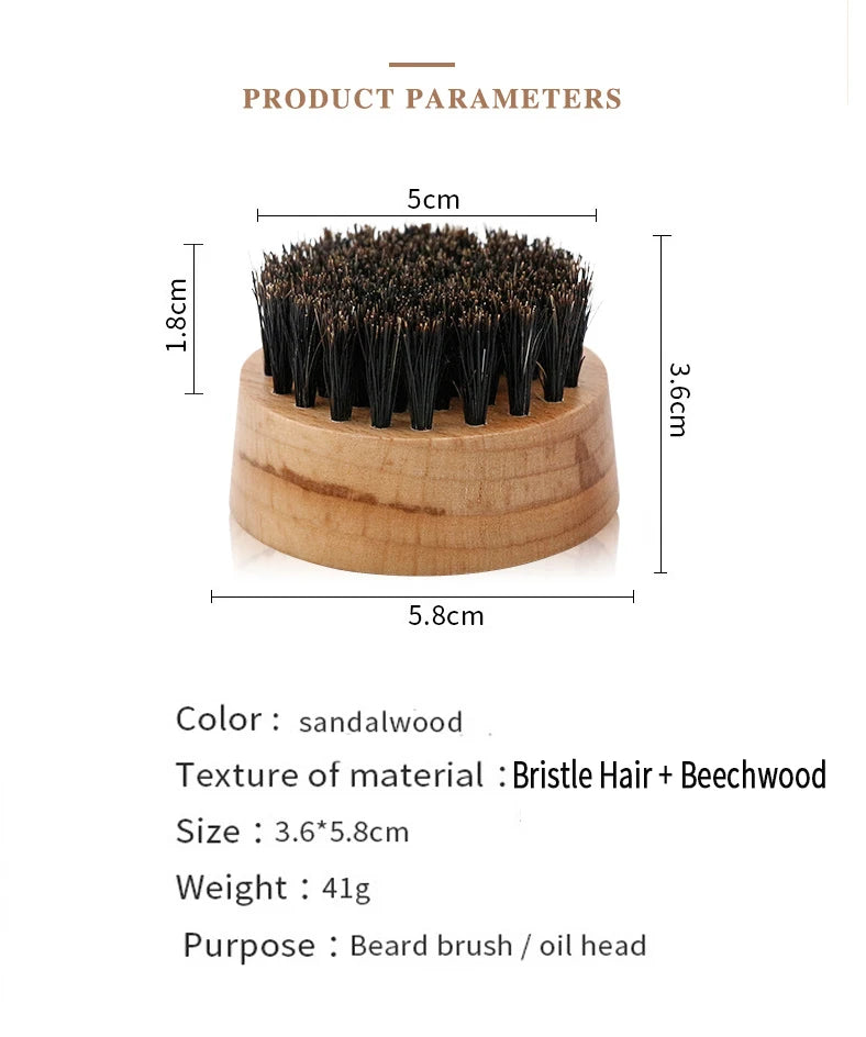 Manche en bois poils de sanglier barbe brosse outil de rasage brosse à cheveux en bois courbé hommes barbe rasage brosse coiffeur moustache brosses