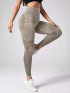 Leggings évidés pour femmes, collants minces sans couture, pantalons de fitness conviviale rés, taille haute, levage des hanches, pantalons de yoga extensibles, lavage à l'eau