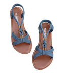 Femmes sandales été bohême Style sandales femmes fond souple talons bas chaussures femme antidérapant chaussures d'été Sandalias De Mujer