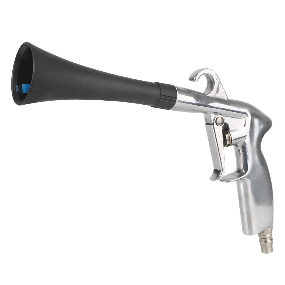 Pistolet de nettoyage de voiture, pistolet à air comprimé haute pression avec 2 buses, outils de nettoyage professionnel pour l'intérieur de la voiture, lavage à sec