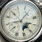 Sugess – montre-bracelet pour hommes, ST1908, mouvement à col de cygne, chronographe mécanique, véritable calendrier de phase de lune, cuir Vintage, nouveau 2026