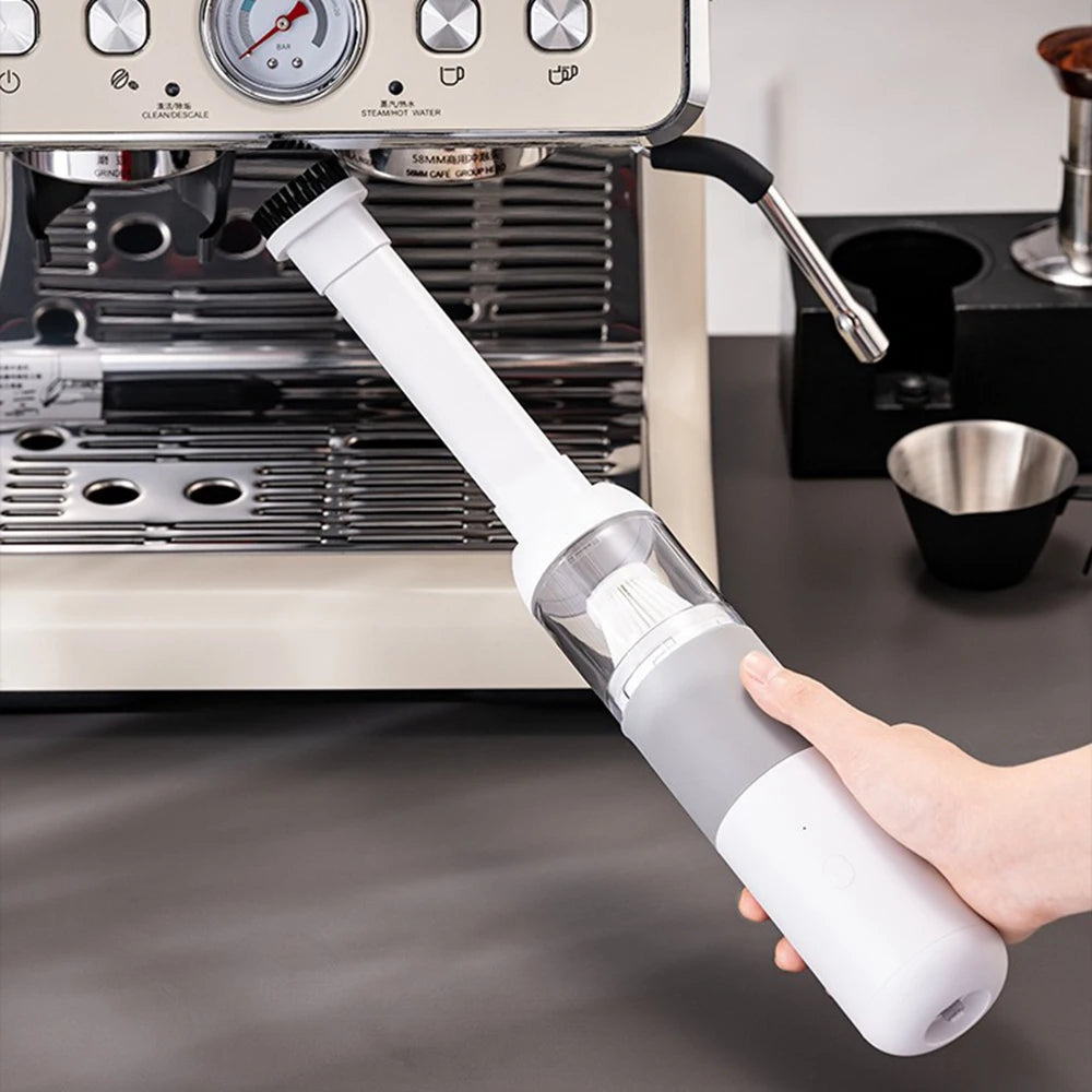 Aspirateur de poudre de café Bar nettoyeur de poussière de café Machine d'aspiration de poudre petite Machine d'aspiration de poudre de charge sans fil