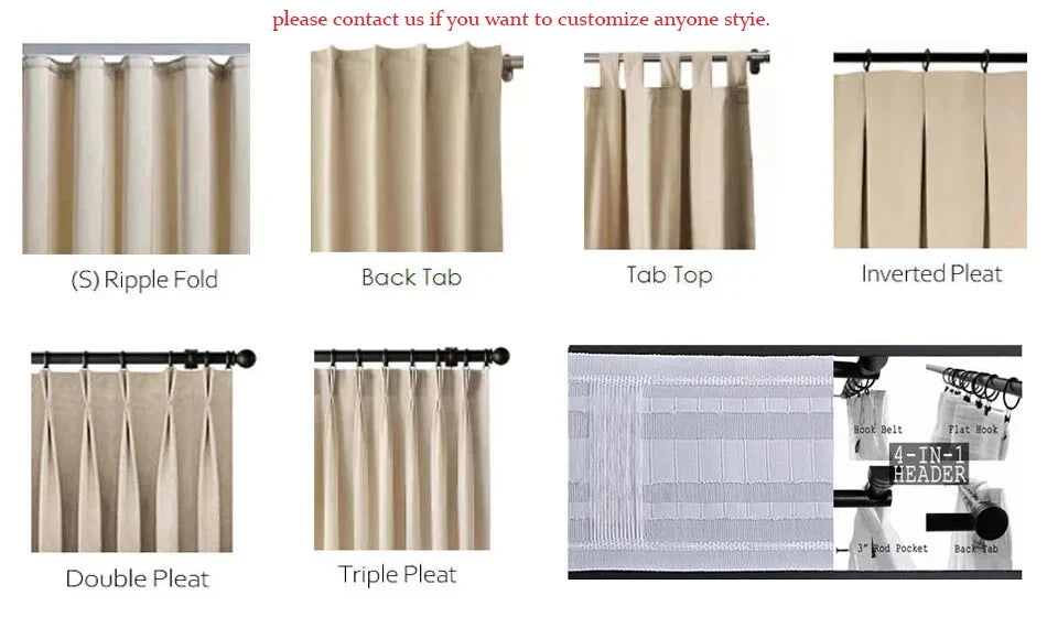 Rideaux en chenille beige épais à chevrons sur mesure pour salon, salle à manger, chambre à coucher – Décoration occultante de luxe et tendance